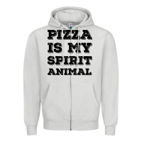 Dove Grey Pizza Is My Spirit Animal Zipper Hoodie - Bettercallsaul