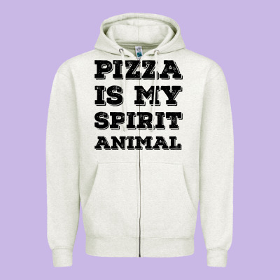 Pizza Is My Spirit Animal Zipper Hoodie Designed By Bettercallsaul