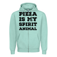 Seafoam Pizza Is My Spirit Animal Zipper Hoodie - Bettercallsaul