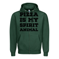 Sports Green Pizza Is My Spirit Animal Zipper Hoodie - Bettercallsaul
