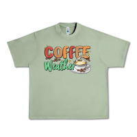 Oil Green coffee weather Urban Heavy Tee - MaliasSmallBusiness