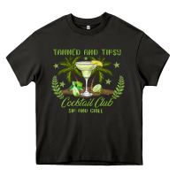 Asphalt tanned and tipsy cocktail club sip and chill Heavy Core Tee - JahusDesignShop