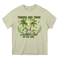 Mossy tanned and tipsy cocktail club sip and chill Heavy Core Tee - JahusDesignShop