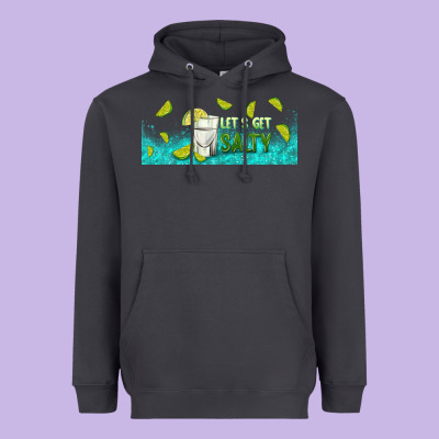 Let's Get Salty With Lime Heavyweight Hoodie Designed By Tumblerdesignbyshophia