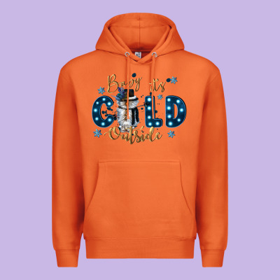 Baby Its Cold Outside Premium Hoodie Designed By Cowgirlartshop