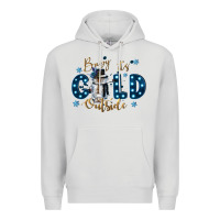 Dove Grey baby its cold outside Premium Hoodie - CowGirlArtShop