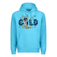 Ocean Blue baby its cold outside Premium Hoodie - CowGirlArtShop