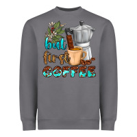 Storm coffee cups but first coffee Heavyweight Sweatshirt - NancyCooperArtShop