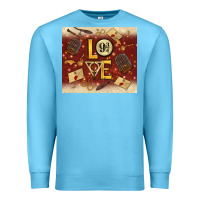 Ocean Blue wizard love Premium Sweatshirt - TumblerDesignByShophia