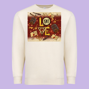 Wizard Love Premium Sweatshirt Designed By Tumblerdesignbyshophia