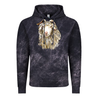 Cloud Black Angora Goat Face Vintage Hoodie - LillyAllenDesigns