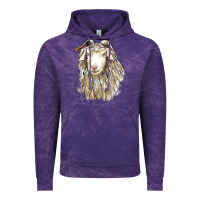 Cloud Purple Angora Goat Face Vintage Hoodie - LillyAllenDesigns