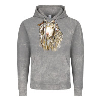 Cloud Rock Angora Goat Face Vintage Hoodie - LillyAllenDesigns