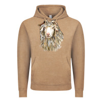 Angora Goat Face Vintage Hoodie | Teevron