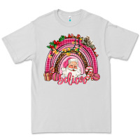Dove Grey pink christmas believe  rainbow Premium Tee - AdoDesignShop