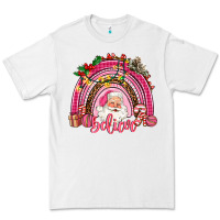 White pink christmas believe  rainbow Premium Tee - AdoDesignShop