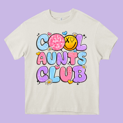 Cool Aunts Club Heavy Core Tee Designed By Jahusdesignshop