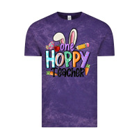 Cloud Purple one hoppy teacher Vintage Tee - MaliasSmallBusiness
