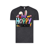 Vintage Black one hoppy teacher Vintage Tee - MaliasSmallBusiness