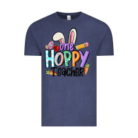 Vintage Denim one hoppy teacher Vintage Tee - MaliasSmallBusiness