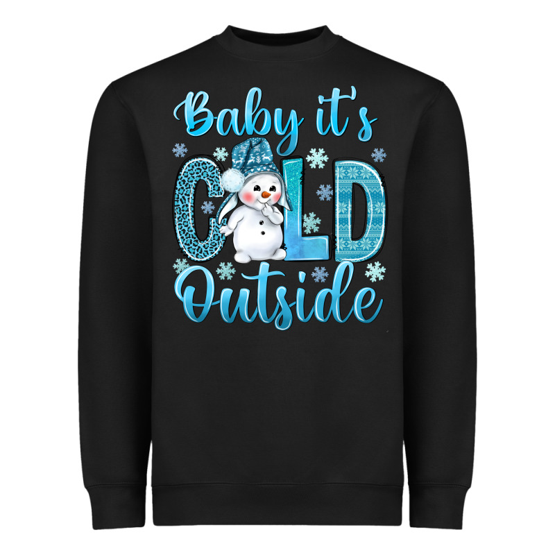 Baby Its Cold Outside Heavyweight Sweatshirt by NancyCooperArtShop | Teevron