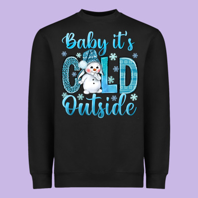Baby Its Cold Outside Heavyweight Sweatshirt Designed By Nancycooperartshop