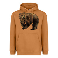 Meerkat Grizzly Bear Heavyweight Hoodie - HowdyJamesFarm