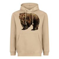 Mushroom Grizzly Bear Heavyweight Hoodie - HowdyJamesFarm
