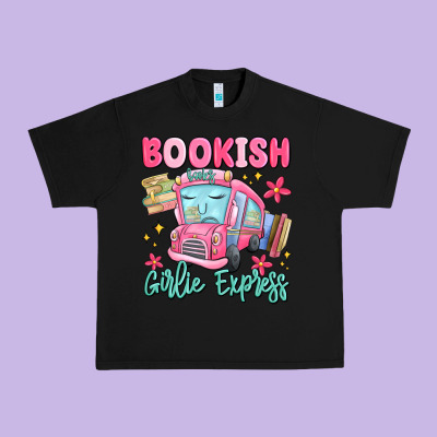Bookish Girlie Express Urban Heavy Tee Designed By Maliassmallbusiness