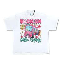White bookish girlie express Urban Heavy Tee - MaliasSmallBusiness