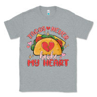 Heather Grey tacos never broke my heart Classic Tee - MaliasSmallBusiness