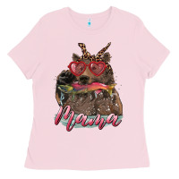 Mother's Day Glasses Leopard Bandana Mama Bear Hunting Fish Ladies Tee | Teevron