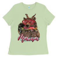 Matcha Mother's Day Glasses Leopard Bandana Mama Bear Hunting Fish Ladies Tee - RanaPortraitStore
