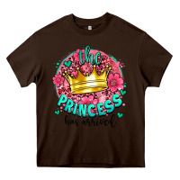 Chocolate Brown the princesshas arrived Heavy Core Tee - AdoDesignShop