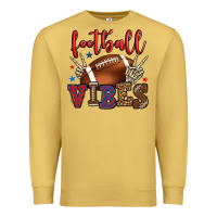 Antique Gold Football vibes red and blue Premium Sweatshirt - HowdyJamesFarm