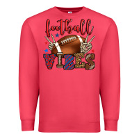 Football Vibes Red And Blue Premium Sweatshirt | Teevron