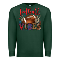 Sports Green Football vibes red and blue Premium Sweatshirt - HowdyJamesFarm