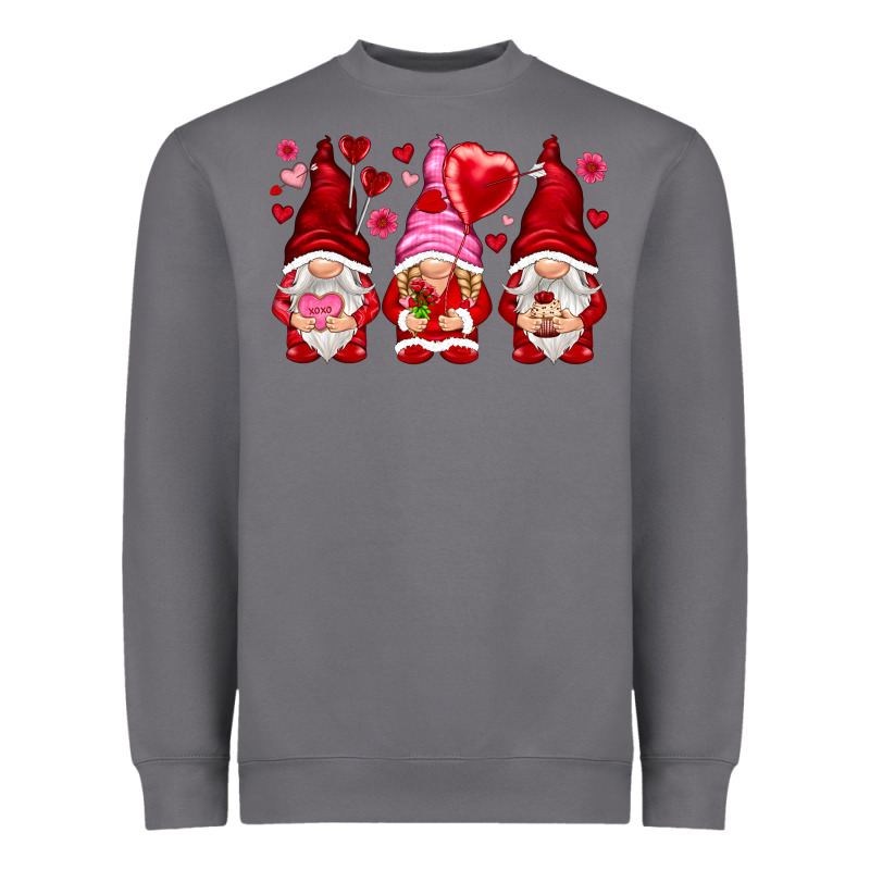 Valentines Day Gnomies With Heart Balloon Heavyweight Sweatshirt by NancyCooperArtShop | Teevron