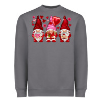 Storm valentines day gnomies with heart balloon Heavyweight Sweatshirt - NancyCooperArtShop