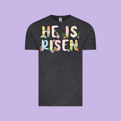He Is Risen Vintage Tee Designed By Maliassmallbusiness