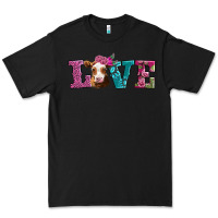 Black love with guernsey cow Premium Tee - AdoDesignShop