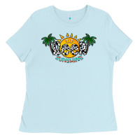 Baby Blue beer sunshine Ladies Tee - CowhideDigitalArt