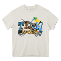 Cream tech teacher Heavy Core Tee - AdoDesignShop