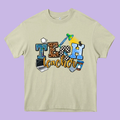Tech Teacher Heavy Core Tee Designed By Adodesignshop
