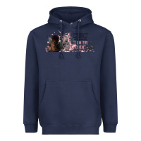 Navy i am the storm with girl and butterflies Heavyweight Hoodie - TumblerDesignByShophia
