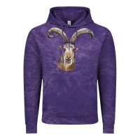 Cloud Purple spanish goat face Vintage Hoodie - LillyAllenDesigns