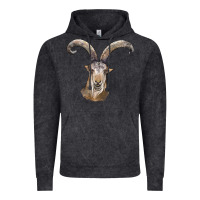 Vintage Black spanish goat face Vintage Hoodie - LillyAllenDesigns
