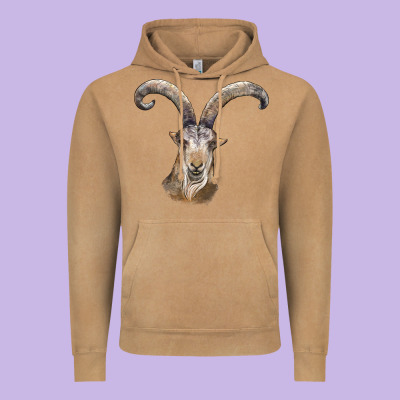 Spanish Goat Face Vintage Hoodie Designed By Lillyallendesigns