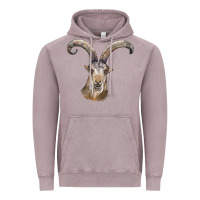 Vintage Zinc spanish goat face Vintage Hoodie - LillyAllenDesigns