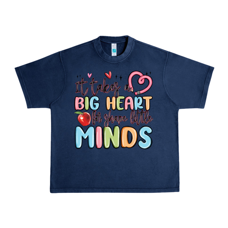 It Takes A Big Heart For Shape Little Minds Urban Heavy Tee by MaliasSmallBusiness | Teevron
